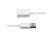 1m USB 2.0-verlengkabel wit A naar A M/F