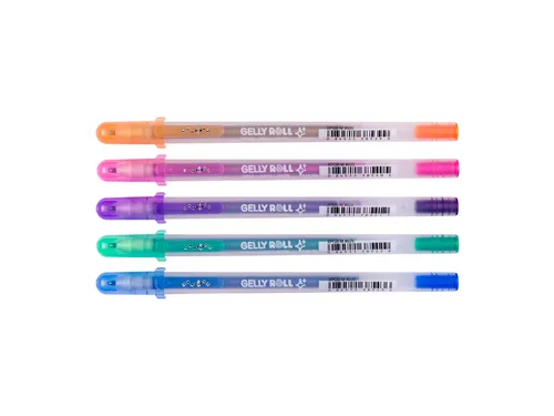 Gelschrijver Sakura Gelly Roll 0.7mm Silver Shadow 5 stuks