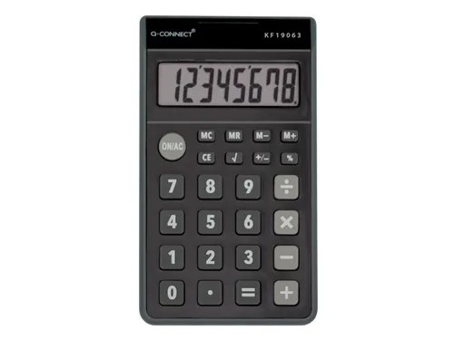 Q-CONNECT zakrekenmachine 8 cijfers Zwart