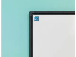 Whiteboard 120x240cm Gelakt Staal Softline 8mm zwart profiel - 2