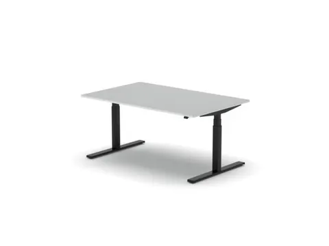 Elektrisch ihv bureau,HxBxD 650-1310x1600x1000mm,blad wit