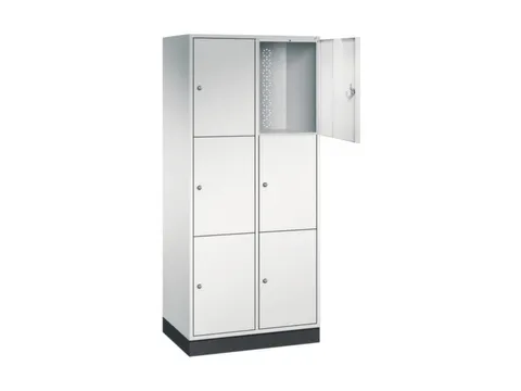 grootvolume-lockersysteem,RAL 7035,HxBxD 1950x820x500mm,2x3vakken