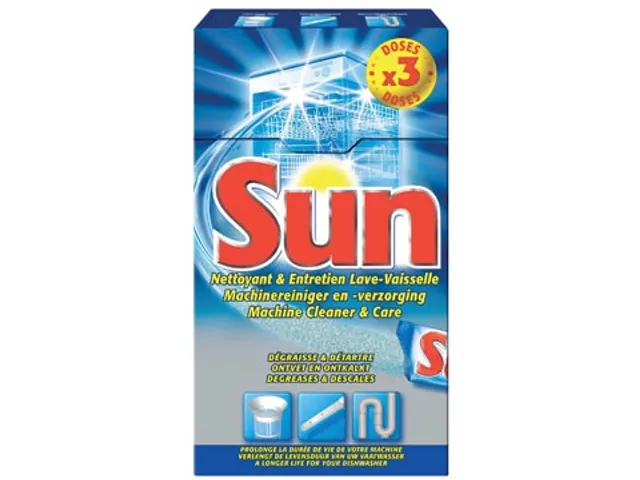 Sun Nettoyant Lave-vaisselle, Boîte Avec 3 Doses