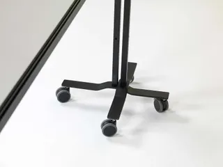Verrijdbaar Whiteboard Workboard 120x150cm Gelakt Staal zwart profiel - 9