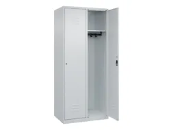 locker,HxBxD 1850x800x500mm,2vak,vak B 400mm,cil.-slot,staand op vloer