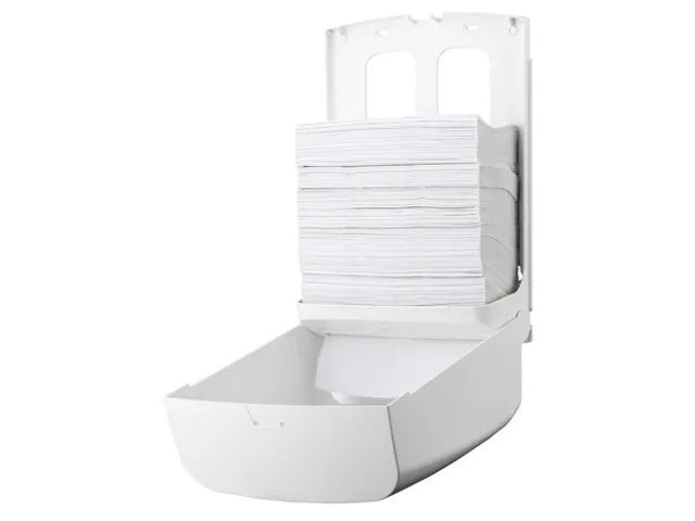 Handdoekdispenser Midi Kunststof Wit C-vouw Z-vouw