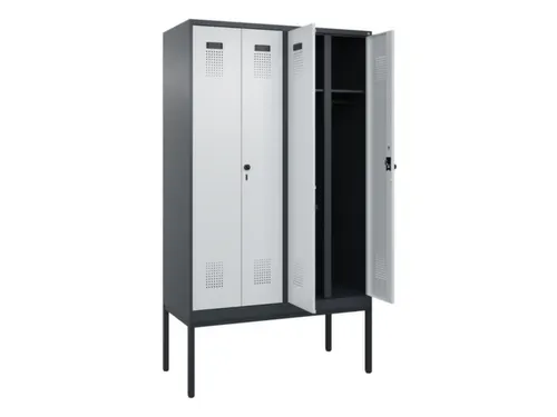 locker voor scheiding van kleding,HxBxD 2120x1200x500mm,4vak