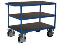 Tafelwagen 1000kg 1200x800mm 3 Etages Ral5010 Waterbestendig
