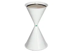 Zandasbak Staalplaat 730x400mm Ronde Trechter Verzinkt Ral9016