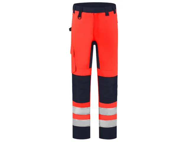 Tricorp 503011 Werkbroek High Vis Bicolor Fluor rood/navy maat 45