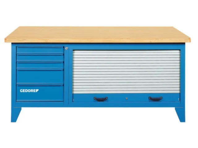 Établi GEDORE B 1500 L avec rideau de tôle