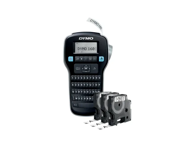 Etiqueteuse Dymo LabelManager 160 portable azerty 12mm valuepack