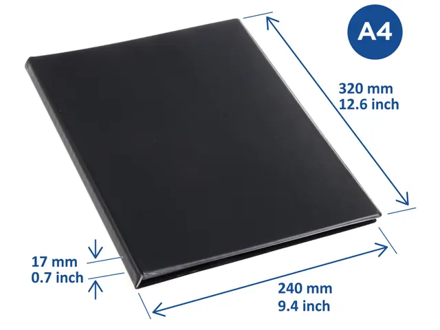 Showmap Rillstab A4 RI99434 3 Kanaals 30 Tas Zwart