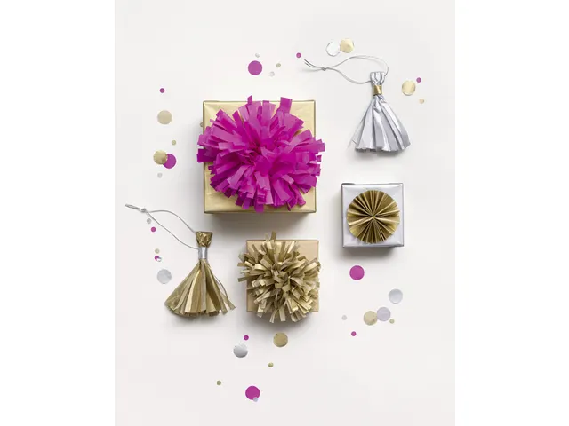 Zijdevloeipapier Folia 50x70cm 20gr nr65 goud 5 vel