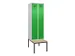 locker met bank,voor scheiding van kleding,HxBxD 2120x600x815mm,2vak