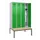locker met bank,HxBxD 2120x1200x815mm,4vak,vak B 300mm,draaigrendel