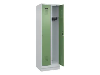 locker,HxBxD 1950x600x500mm,2vak,vak B 300mm,cil.-slot,sokkel - 2