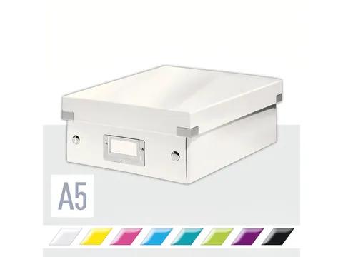 Sorteerbox WOW Click & Store 220x100x282mm wit 84% gerecycled karton