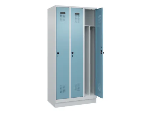 locker voor scheiding van kleding,HxBxD 1950x900x500mm,3vak