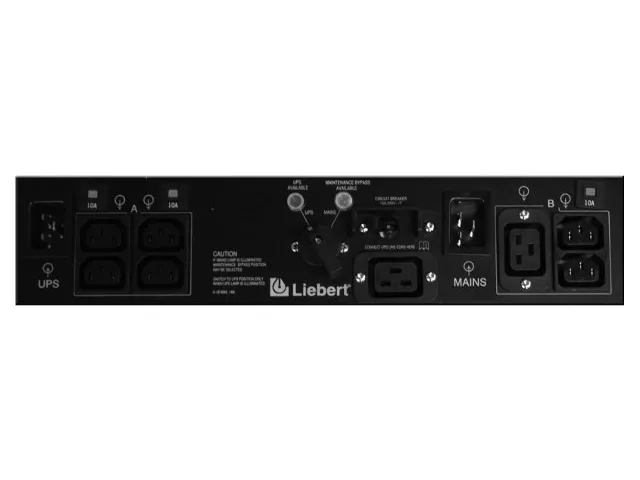 Vertiv MP2-220L, Geschakeld, 2U, Horizontaal, Zwart, 4 AC-uitgang(en),