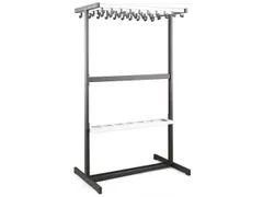 Garderoberek 38Jashaken Hoedenplank Dubbelzijdig Parapluhouder