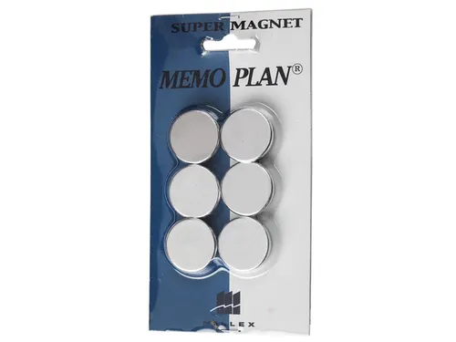 Magneten Millex 25mm chroom set a 6 st.