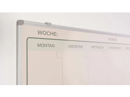 Weekplanner Elegance Duits softline profiel 8mm 90x120cm aluframe