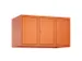 opzetkast,v. locker,3vak.,vak B 300mm,HxBxD 500x900x500mm,cilinderslot