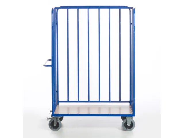 pakketwagen,draagverm. 600kg,laadvl. LxB 1200x770mm,houtetage,RAL5010