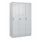 locker voor scheiding van kleding,HxBxD 1950x1200x500mm,3vak