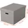 Home opbergdoos 355 x 51 x 305 cm grijs 3 stuks