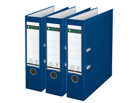 Classeur à levier Leitz 180° 1010 A4 80mm bleu 3 pièces
