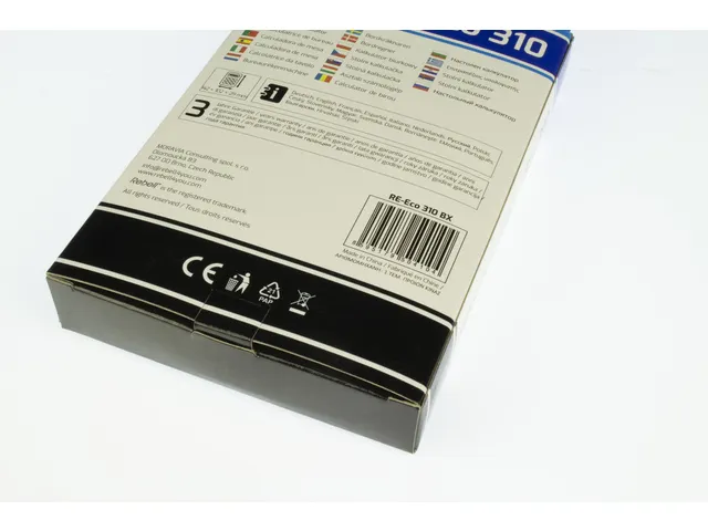 Calculatrice Rebell ECO 310 BX noir 8 digit Blaue Engel