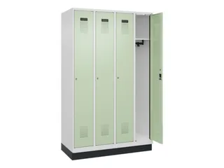 locker,HxBxD 1950x1200x500mm,4vak,vak B 300mm,cil.-slot,sokkel - 2