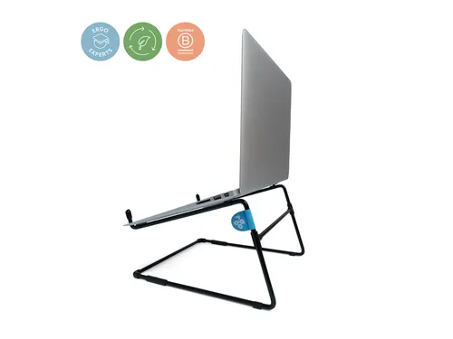 Laptopstandaard R-Go Steel Office voor 10-22 inch Zwart