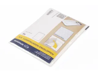Luchtkussenenvelop Raadhuis 100x165mm A11 wit plakstrip krimp 5 stuks - 4