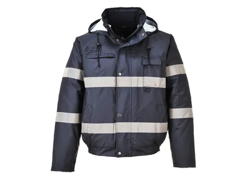 Portwest Iona hi-vis pilotjack, marineblauw, maat M, per stuk