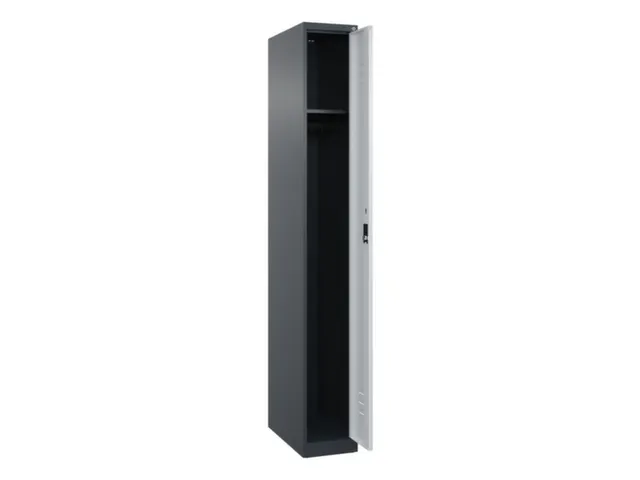 locker,HxBxD 1850x250x500mm,1vak,vak B 250mm,cil.-slot,staand op vloer