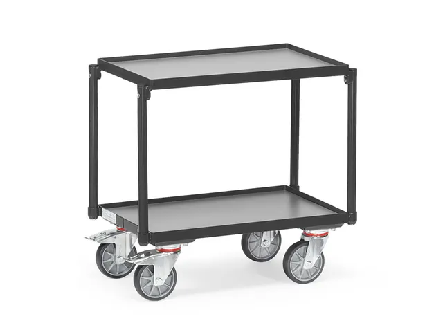 Rolplateau Met 2 Etages 13540/7016 Antraciet 250kg Laadvlak 605x405mm