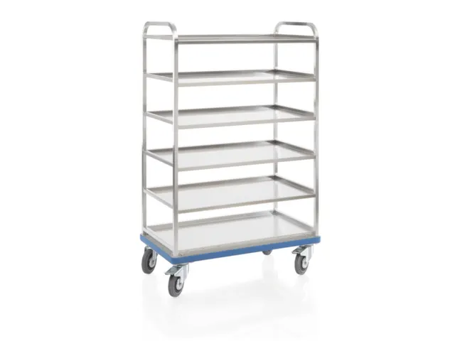 etagewagen,draagverm. 300kg,6etage(s),laadvl. LxB 980x520mm,glad