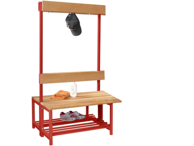 banc double,HxLxP 1600x1000x770mm,piètement RAL3000