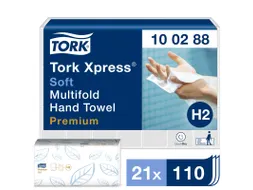 Tork 100288 Xpress Handdoek Premium H2 I-vouw Soft 2-laags 2310 stuks