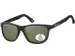Zonnebril Montana met groen G15 gepolariseerd glas mat zwart