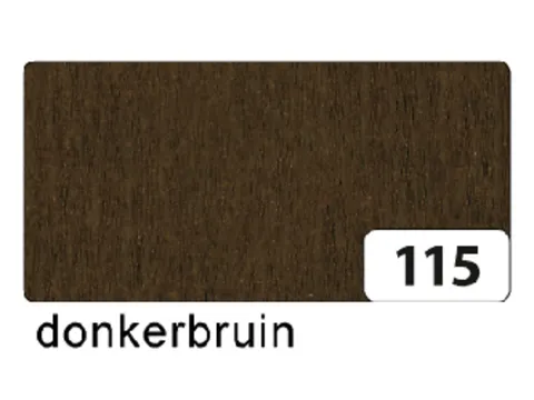 Crêpepapier Folia 50x250cm 10vel 115 chocoladebruin