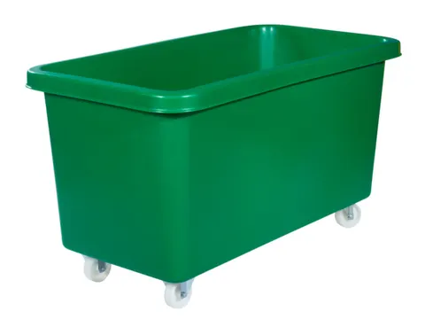 Verrijdbare Rechthoekige Bak 450 Liter Hxbxd 737X1308X699Mm Pe Groen