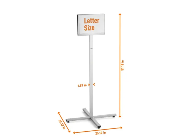 Vloerstandaard info stand outdoor A4 grijs