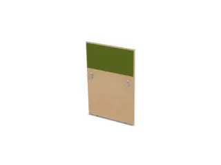 baliepaneel,v. bureau,aanbouw rechts,B 800mm,NE-esdoorn,BN7048-groen - 1