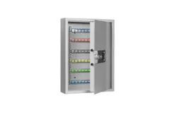 sleutelkast,120haak,HxBxD 630x460x130mm,romp RAL7035,front RAL7035