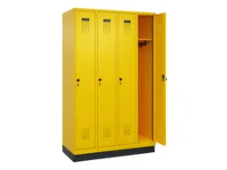 locker,HxBxD 1950x1200x500mm,4vak,vak B 300mm,draaigrendel,sokkel