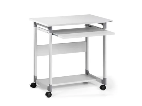 Mobiele PC tafel,HxBxD 770x750x530mm,2legborden